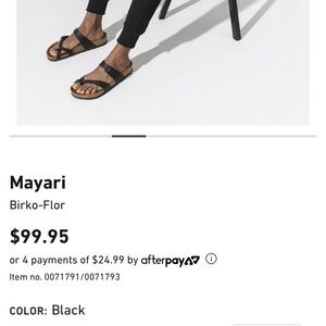 black mayari birkenstock’s
